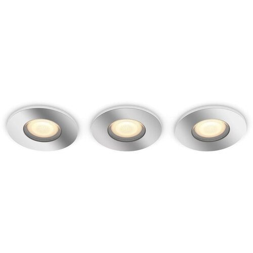 Philips Vgradna pametna stropna svetilka 3 ks z žarnico GU10, 4 W Adore – Cene