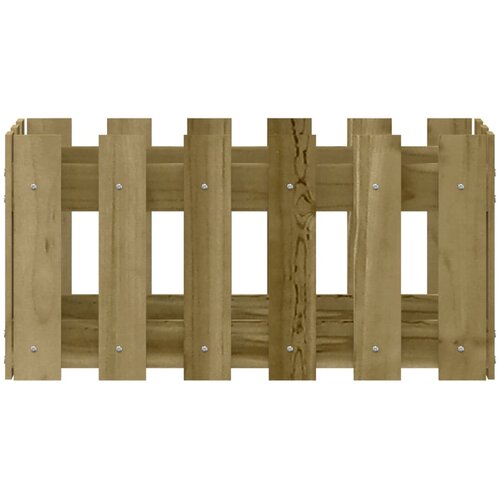  Vrtna sadilica s izgledom 60x30x30 cm impregnirana borovina Slike
