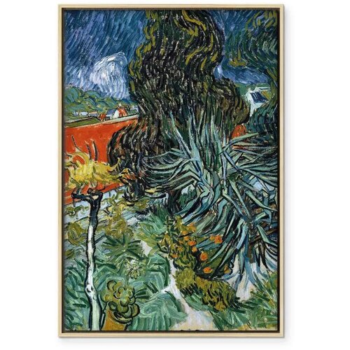  Slika - Vincent Van Gogh – The Garden of Dr. Gachet in Auvers 40x60 U prirodnom drvenom okviru Cene