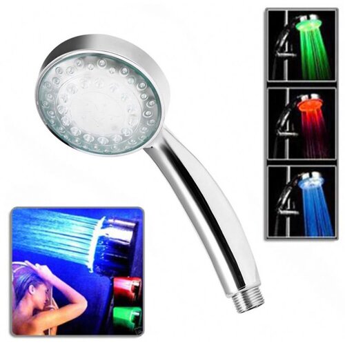  RGB LED tuš ročka krom - temperaturni senzor Cene