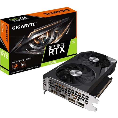 Gigabyte RTX 3060 WF OC 12GB[GV-N3060WF2OC-12GD]12GB; 2xDP, 2xHDMI; Cijene