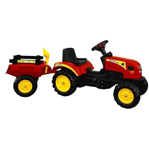 Traktor na pedale s prikolicom Branson crveni Slike