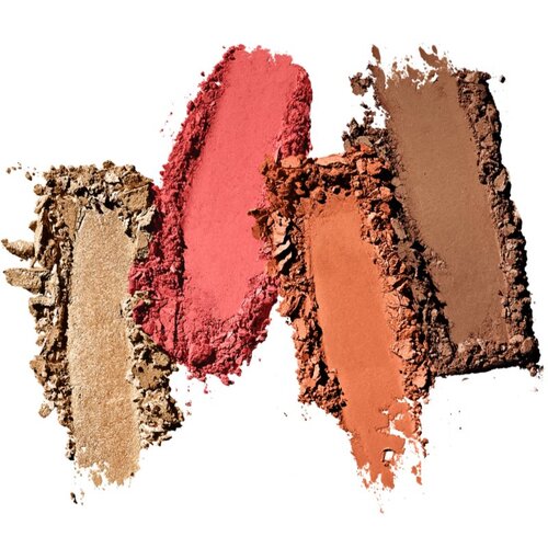 Smashbox Halo Sculpt + Glow Face Palette paleta osvetljevalcev in rdečil odtenek Coral Saturation 15,7 g Slike