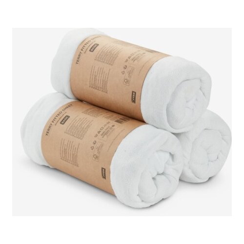 tindra frotirski čaršav sa lastišem 90x200x30 bela ( 1445501 ) Slike