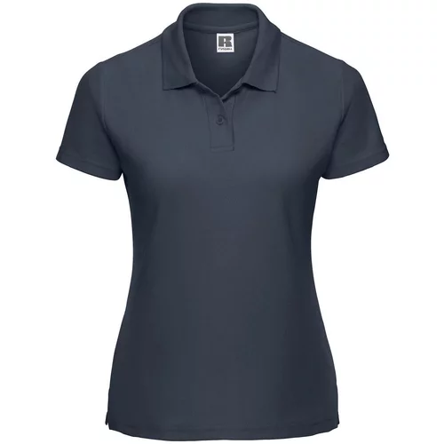 RUSSELL Navy Blue Polycotton Polo Women's T-Shirt