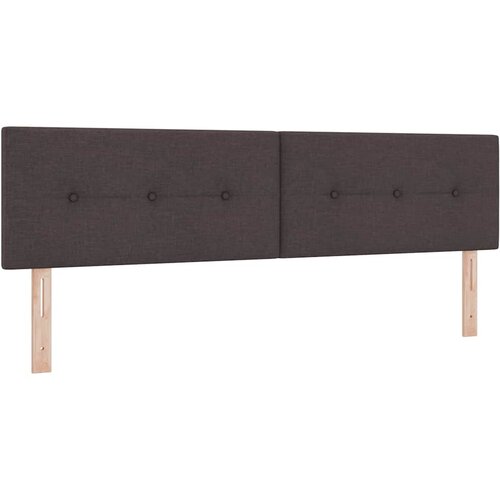  Krevet s opruga kutije Tamno smeđa 180 x 200 cm tkanina Slike