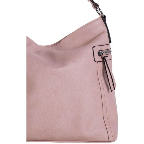 Fashion Hunters Light purple roomy shoulder bag with a handle Slike