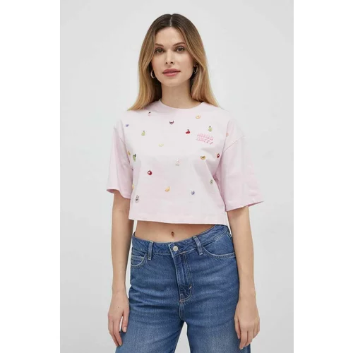 Miss Sixty Pamučna majica boja: ružičasta
