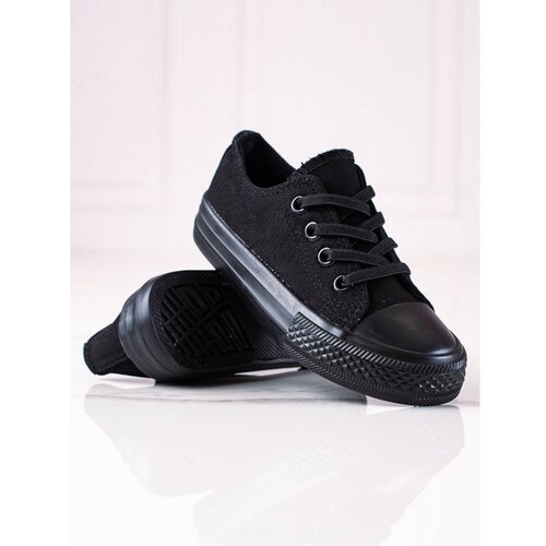 VICO Black children's sneakers with elastic bands Cene