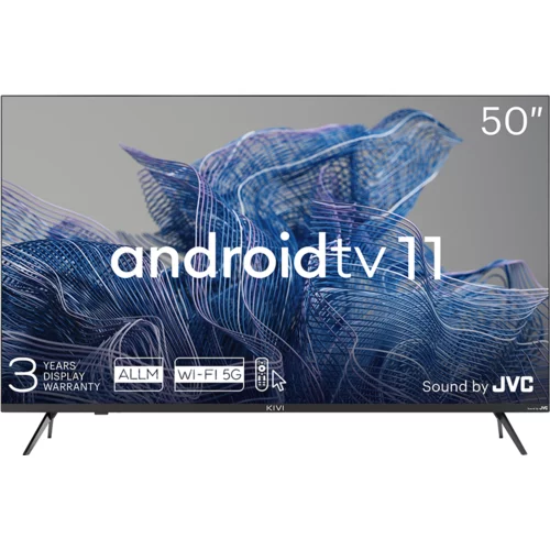 TV 50', UHD, Android TV 11, Black, 3840x2160, 60 Hz, Sound by JVC, 2x12W, 70 kWh/1000h , BT5.1, HDMI ports 4, 24 months - 50U750NB