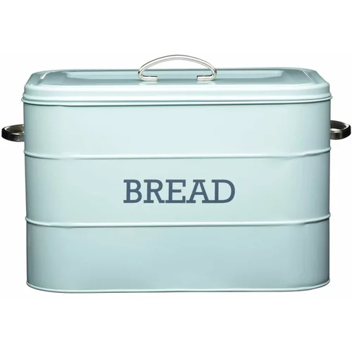 Kitchen Craft Nostalgija modra pločevinasta škatla za kruh