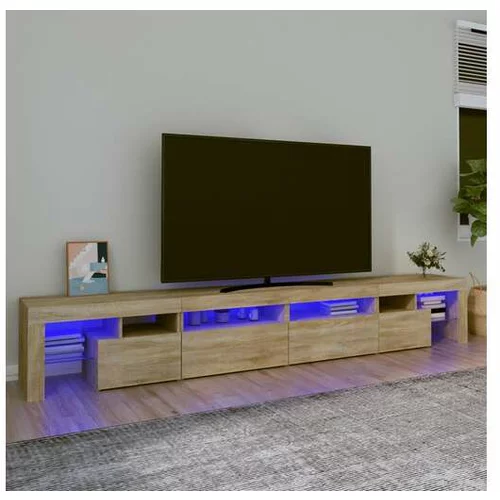  TV omarica z LED lučkami sonoma hrast 280x36,5x40 cm