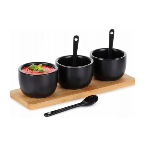 Vilde 139686 -Set od tri cinije sa kasicicom CRNI Cene
