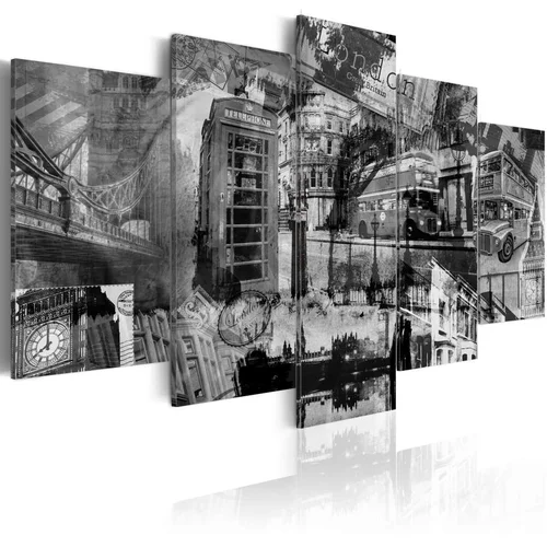  Slika - The essence of London - 5 pieces 200x100