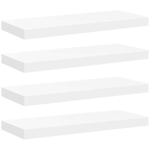  Plutajuće zidne police 4 kom bijele 60 x 23,5 x 3,8 cm MDF Slike