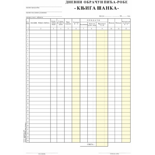 Optimum Knjiga &amp;scaron;anka A4 NCR 956 Slike