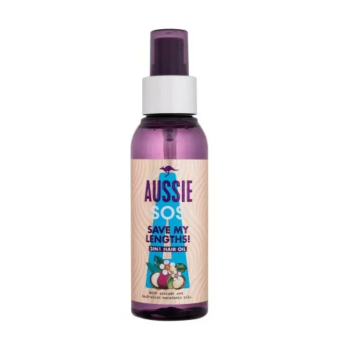 Aussie SOS Save My Lengths! 3in1 Hair Oil ulje protiv ispucalih vrhova i za lakše raščešljavanje 100 ml za ženske