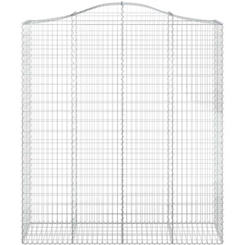  Lučne gabionske ko&amp;scaron;are 7 kom 200x50x220/240cm pocinčano željezo Slike