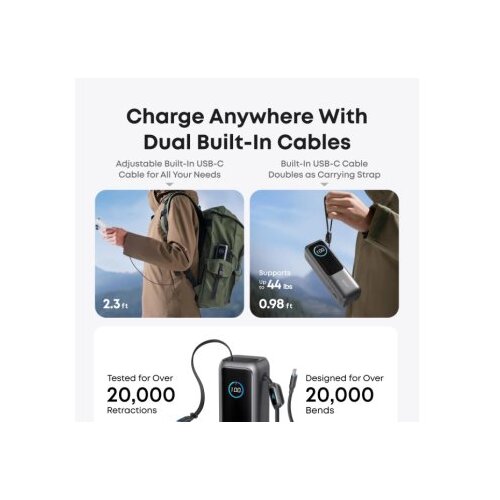 Anker Zolo (25K, 165W, Built-In USB-C) - Black Cene