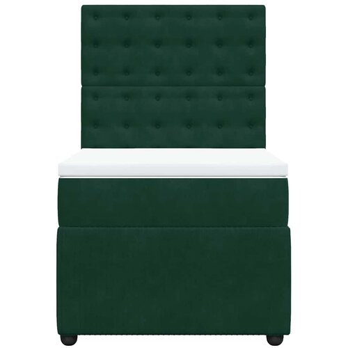 Box spring krevet s madracem tamnozeleni 100x200 cm bar&amp;scaron;unasti Slike