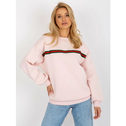 Fashion Hunters Light pink oversize hoodie