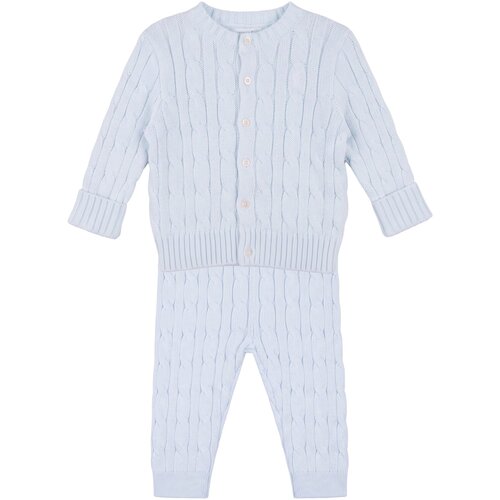Polo Ralph Lauren Otro&amp;scaron;ki kompleti CBL SWTR SET-SETS-JUMPER SET Modra Slike