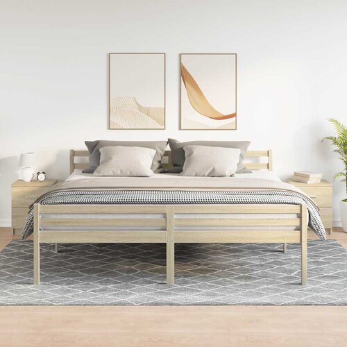  Noćni ormarići 2 kom s 2 ladice Sonoma hrast 40x36x50 cm Slike