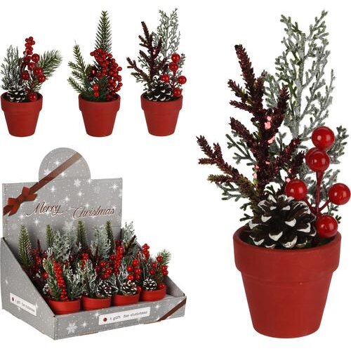  BOŽIĆNA DEKORACIJA CVIJEĆE 15CM CRVENO Cene