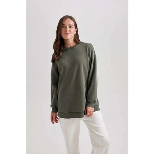 Defacto regular fit crew neck sweatshirt tunic Cene