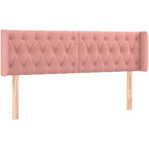 Maison Chic posteljno vzglavje - vzglavna omarica - nočna omarica z u&amp;scaron;esi roza 163x16x78/88 cm žamet, (21711735) Slike