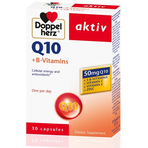 Doppelherz DOPPEL HERZ Kompleks sa koenzimom Q10 50mg i B vitaminima 30/1 105922 Slike