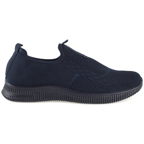 Shelvt Navy blue women's slip-on trainers Cene