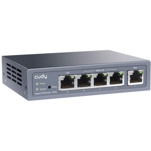 Cudy Gigabit Multi-WAN VPN usmerjevalnik žični usmerjevalnik Hiter Ethernet, Gigabit Ethernet Siva Slike