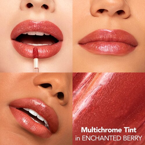 Buxom PLUMP SHOT&amp;trade; COLLAGEN PEPTIDES ADVANCED PLUMPING MULTICHROME LIP SERUM ble&amp;scaron;čeči sijaj za ustnice z učinkom povečanja odtenek Enchanted Berry 4 ml Slike