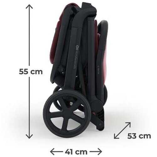 Kinderkraft kolica NUBI 3 DARK RUBY Cene