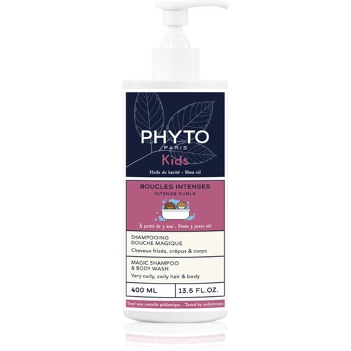 Phyto Kids Intense Curls Magic Shampoo &amp;amp; Body Wash &amp;scaron;ampon i gel za tu&amp;scaron;iranje za djecu 400 ml Slike
