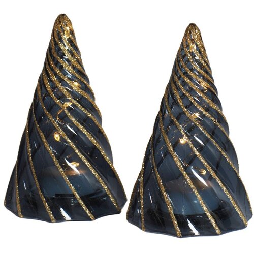 Sirius Črne svetlobna dekoracija v kompletu 2 ks na baterije &amp;oslash; 6 cm Vilma Tree &amp;ndash; Slike