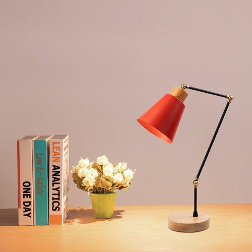 Opviq Stona lampa E27 Grlo, Crvena Cene