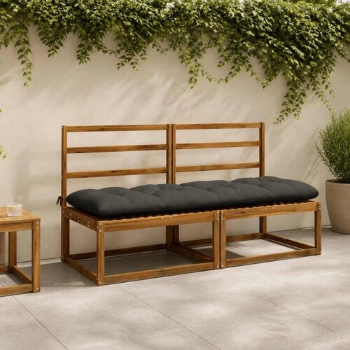  Jastučić za klupu VIANEN 100% poliester Antracit - Antracit 180 x 60 x 12 cm Cene