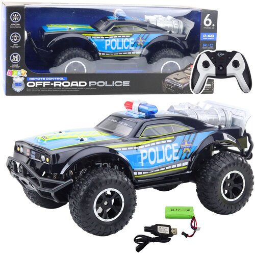  Policijsko terensko vozilo na daljinsko upravljanje Off-Road Car 1:8 - crno/plava Cijene