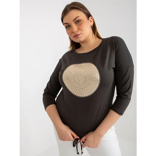 RELEVANCE Blouse-RV-BZ-8454.20P-dark khaki RELEVANCE Blouse-RV-BZ-8454.20P-dark khaki