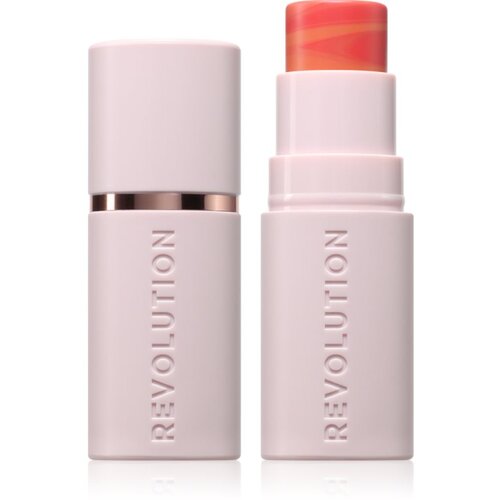 Makeup Revolution Skin Silk Blush Stick kremasto rdečilo v paličici odtenek Sunkissed Apricot 4.5 g Slike