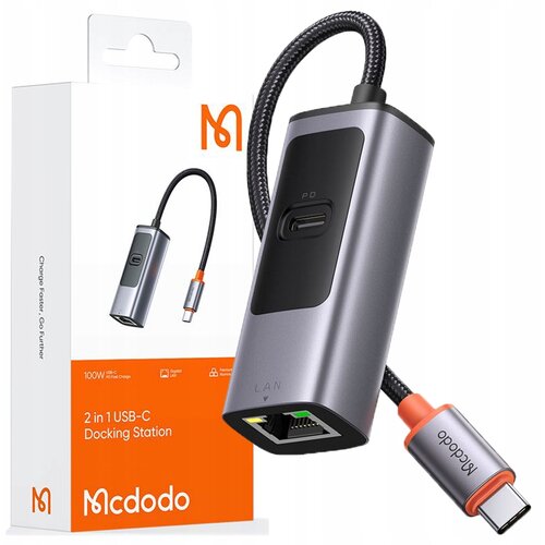 McDodo ADAPTER ADAPTER USB-C ETHERNET GIGABIT RJ45 OMREŽNA KARTICA 1000, (21748299) Cene