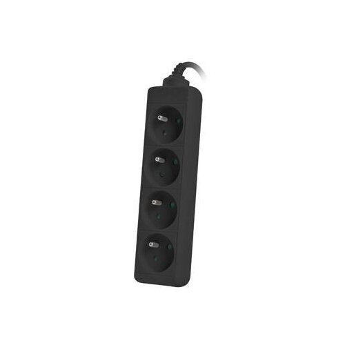 Lanberg EXTENS&Atilde;O EL&Eacute;TRICA PARA COMPUTADOR/UPS, 1 METRO, 4 TOMADAS, PROTE&Ccedil;&Atilde;O., (5000261680) Cene