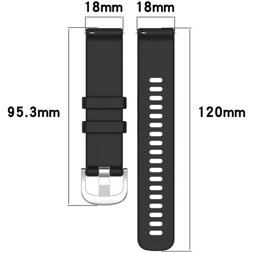 INF Silikonski pašček za uro Huawei Watch GT5 - bel - 22 mm Black 22 mm, (22102756) Cene