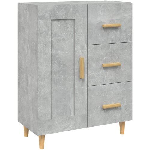Maison Chic Komoda - Predalnik betonsko siva 69,5x34x90 cm konstruiran les, (21718441) Slike
