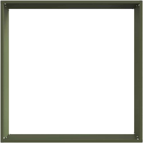 VidaXL Ograda oko Travnjaka Maslinovo zelena 50 x 50 x 13 cm Čelik Slike