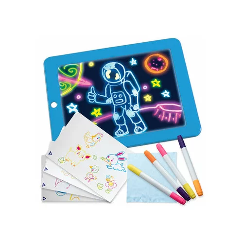  eco led grafički tablet za crtanje + neonski markeri magic pad