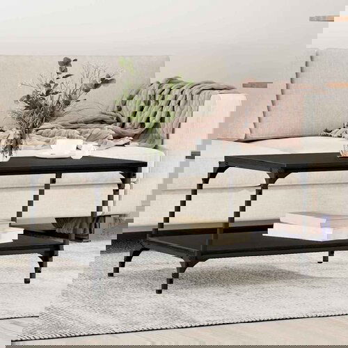 VidaXL Kava Stol Crni hrast 80 x 50 x 40 cm Konstruirano drvo Slike