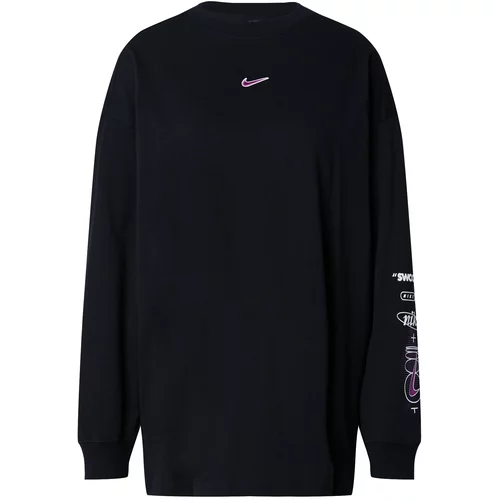 Nike Sportswear Majica lila / črna / bela